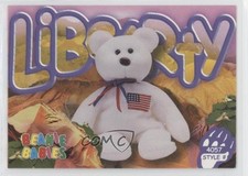 1999 Ty Beanie Babies Series 3 Libearty the Bear #102 0nr3