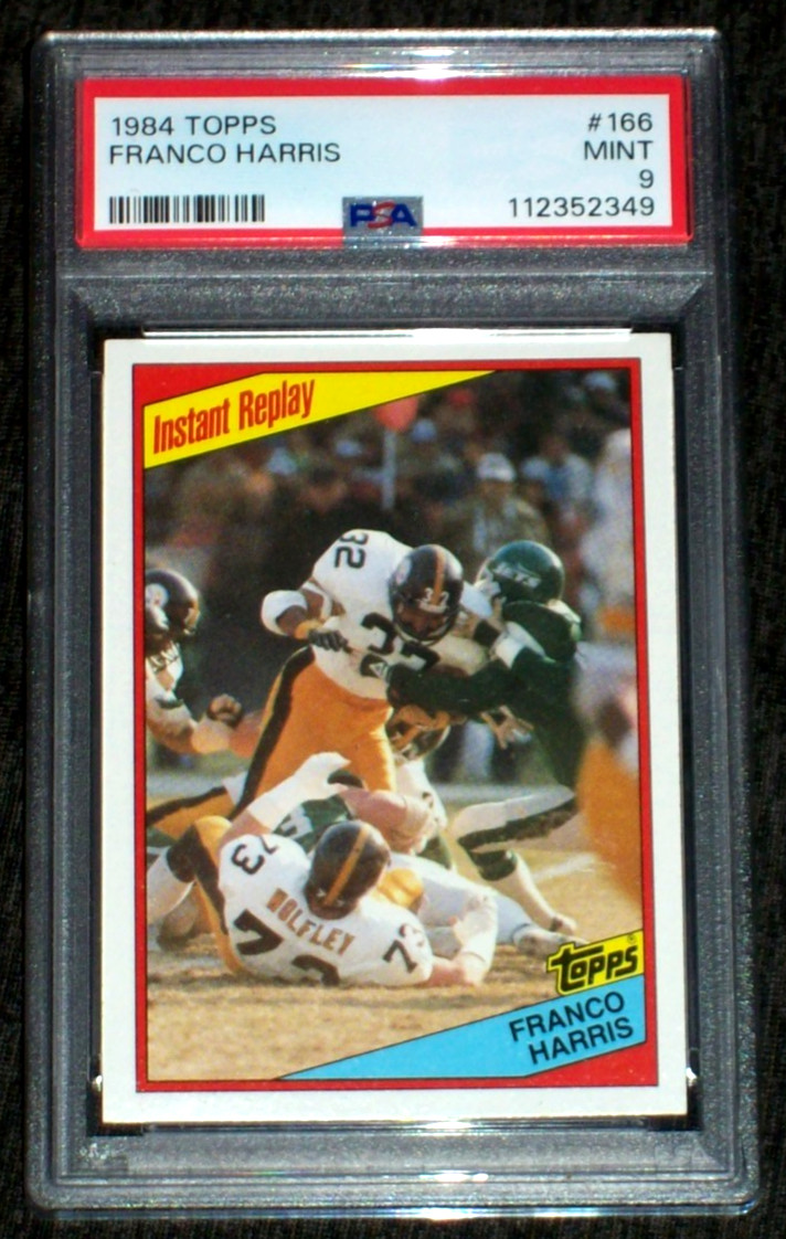 1984 Franco Harris (Instant Replay) #166 Topps PSA 9 Pittsburgh Steelers