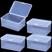 4Pcs Clear Playing Deck Card Storage Box Plastic Card Boxes Playing Card Boxs...