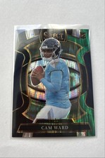 2025 Panini Select - Concourse Cam Ward #26 Black & Green Shock Prizm (RC)