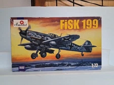 Fisk-199 fighter Amodel 1/72nd scale model air plane ,  New in plastic