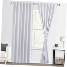 Curtains 84 inches Long for Living Room 52"W x 84"L Pack of 2 Greyish White