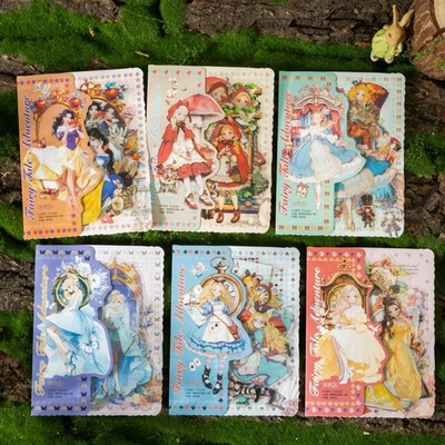 BELEBEE 10Pcs Fairytale Princess Stickers Journal Planner Card Scrapbooking Art Collage