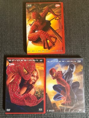 Spider-Man 1, 2 & 3 | 3-DVD-Set | Teil 2+3 sind NEU/OVP | DVD 256