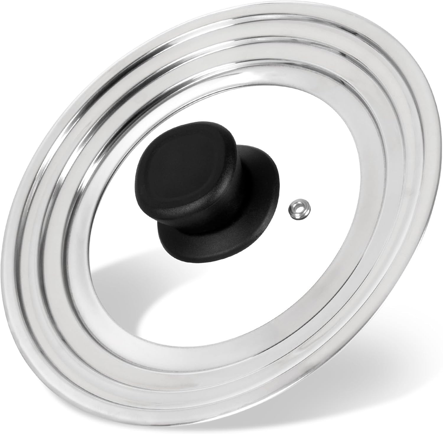 Universal Lid for Pots and Pans Skillets, Stainless Steel Pan Cover Fits 6-7-8 I