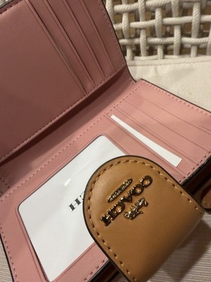 COACH CEC29 Medium Corner Zip Wallet Signature Canvas & Leather