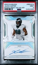 2023 PANINI FLAWLESS RC DEBUT SIGNATURES SILVER #RDSJCA JALEN CARTER 10/20 PSA 9