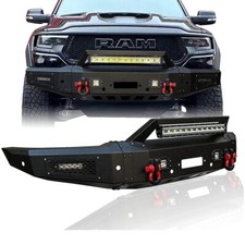 Vijay Steel Front Bumper Fits 2021- 2022 Dodge Ram 1500 Trx With Winch Plate Vijay Steel Front Bumper Fits 2021- 2022 Dodge Ram 1500 Trx With Winch Plate