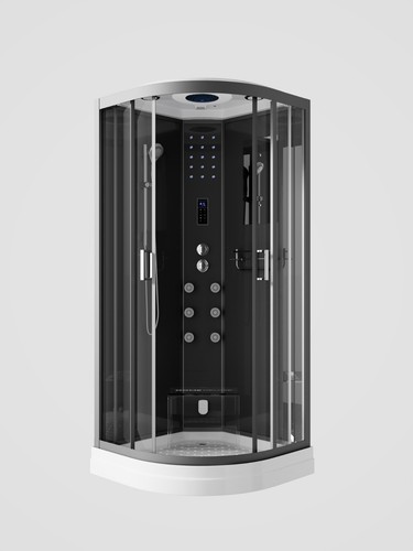 Steam Shower Cabin 900x900mm Modern Spa Room Cubicle Enclosure Bathroom Pod - Picture 5 of 13