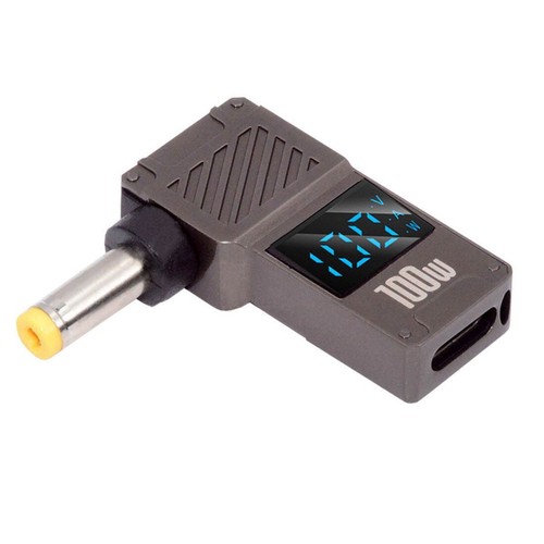 USB C auf DC Barrel Klinkenstecker PD 100W Schnellladeadapter mit Wattanzeige - Bild 16 von 22
