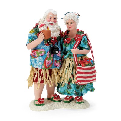 Possible Dreams by The Sea Santa and Mrs. Claus Tourist Season Figurine, 10.5...