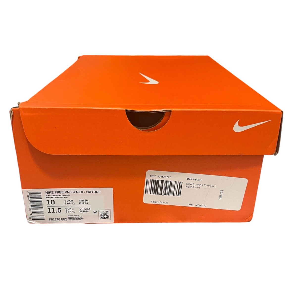Size 7 - Nike Free RN Next Nature Black White for sale Size 7 - Nike Free RN Next Nature Black White for sale