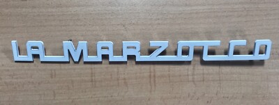 La Marzocco Linea PB Original Rückwand Metall Logo Badge weiß (D.4.031)
