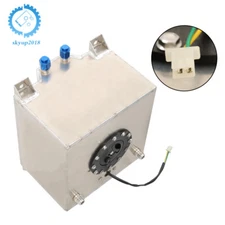 Racing/street Fuel Cell Gas Tank 5 Gallon +level Sender Drift/polished Aluminum