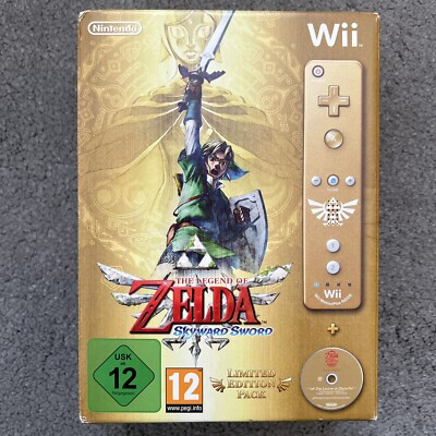 The Legend of Zelda: Skyward Sword LIMITED EDITION Wii mit goldener Wii Fernbedienung