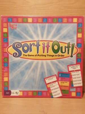 SORTIEREN SIE ES! Das Spiel, die Dinge in Ordnung zu bringen, von Universitätsspielen, NEU & versiegelt