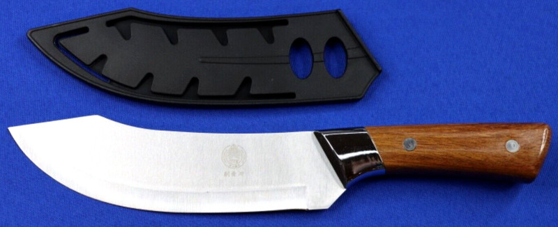 Plys Brown Wood Stainless Steel Professional Splitting Knife and Meat Cleaver