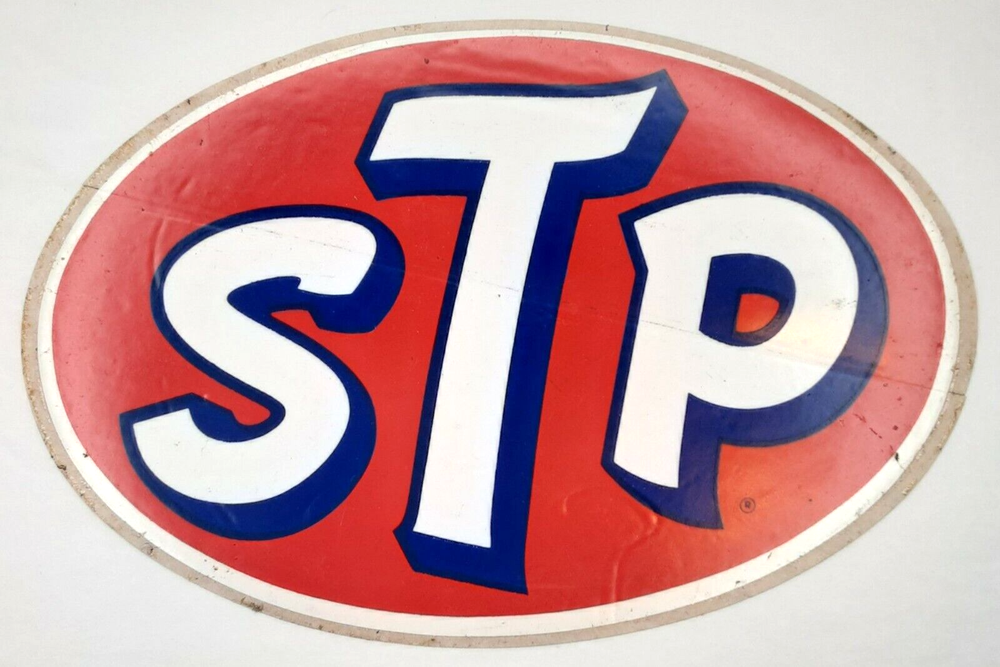 Decal STP Cars Run Smoother Quieter Longer Racing Memorabilia