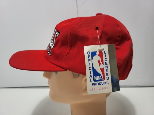 NWT Vintage 90s Champion Chicago Bulls Basketball Snapback Hat - Picture 2 of 9