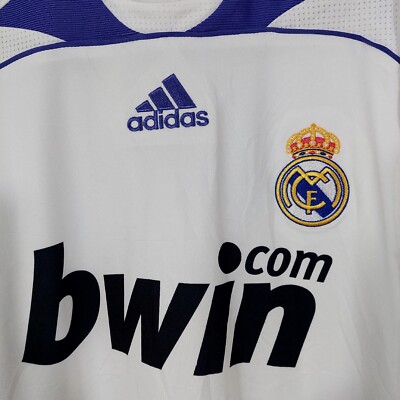 REAL MADRID CF 2007/2008 HOME FOOTBALL SHIRT PLAYER ISSUE 19