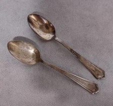 International Silver Manor Teaspoons 2 Silverplated 1923 R&B