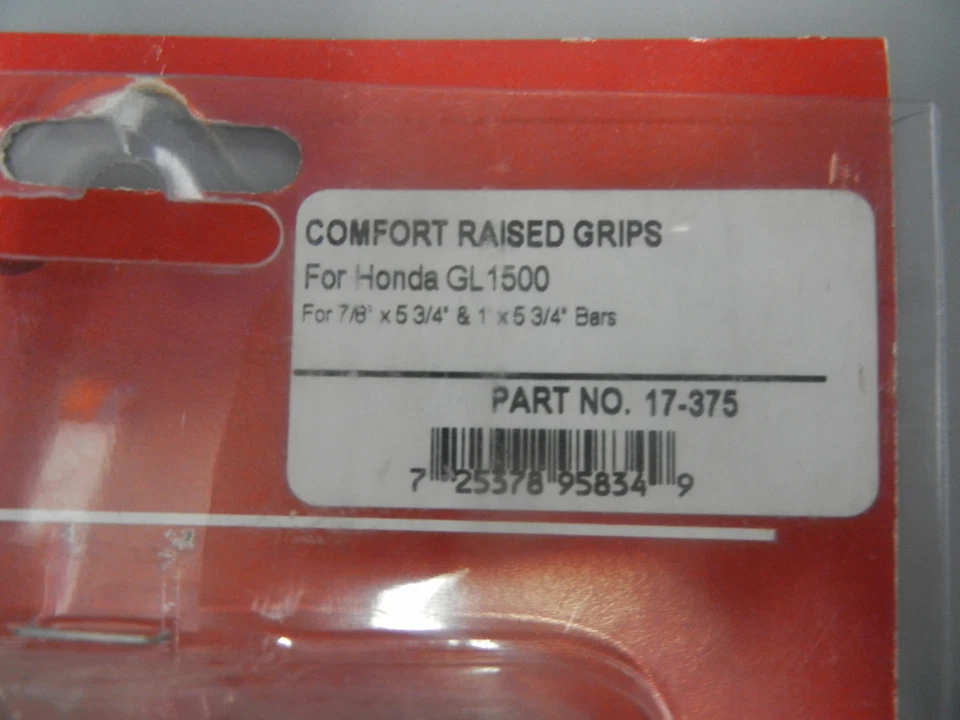 Empuñaduras cómodas cromadas Honda GL1200 GL1500 ST1300 17-375 NOS Show Foto 2 de 2
