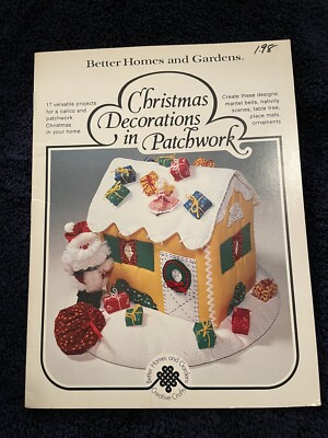Vintage Better Homes Christmas Fabric Quilt Craft Book - Gaudy Patchwork Calico