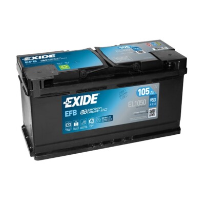 Exide Autobatterie EFB 12V 105Ah EL1050 Start-Stop Starter Batterie zyklenfest