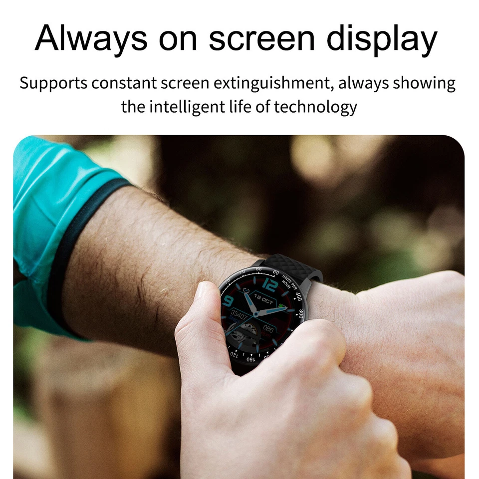 Reloj inteligente con pantalla táctil impermeable rastreador de actividad para teléfonos celulares Android iOS Foto 4 de 4