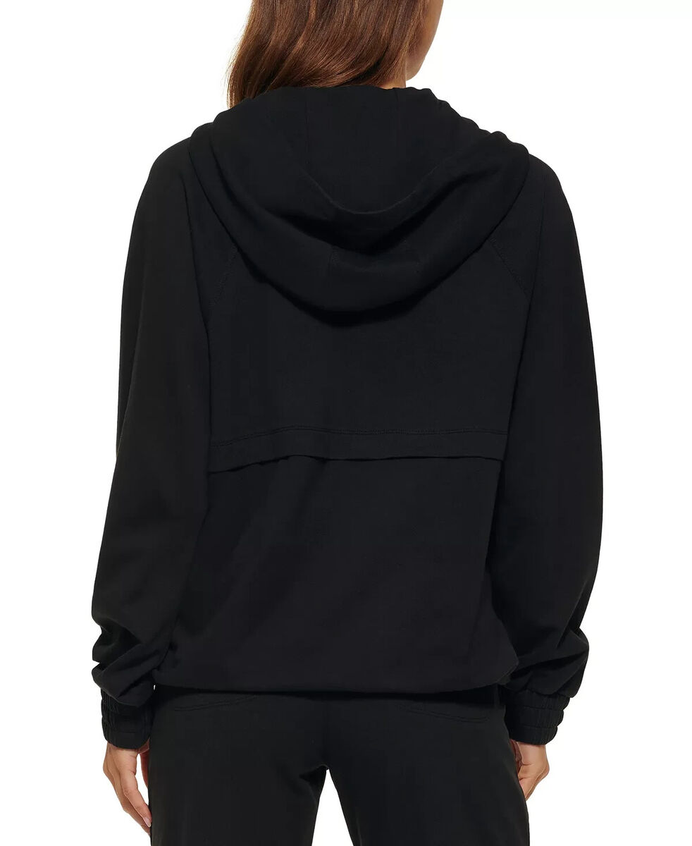 Calvin Klein Performance Womens Garment-Dyed 1/2-Zip Hoodie Calvin Klein Performance Womens Garment-Dyed 1/2-Zip Hoodie