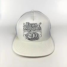 VTG 80s Evan Williams Trucker Hat, Since 1783 Kentucky's 1st Distiller White Cap