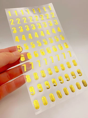 Self Adhesive gold&silver Alphabet Letter&number Stickers Card Making Art&Craft - Picture 13 of 26