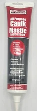 4.5oz All Purpose Caulk Mastic Silicone Sealant White f/ Tubs Sinks Windows NEW