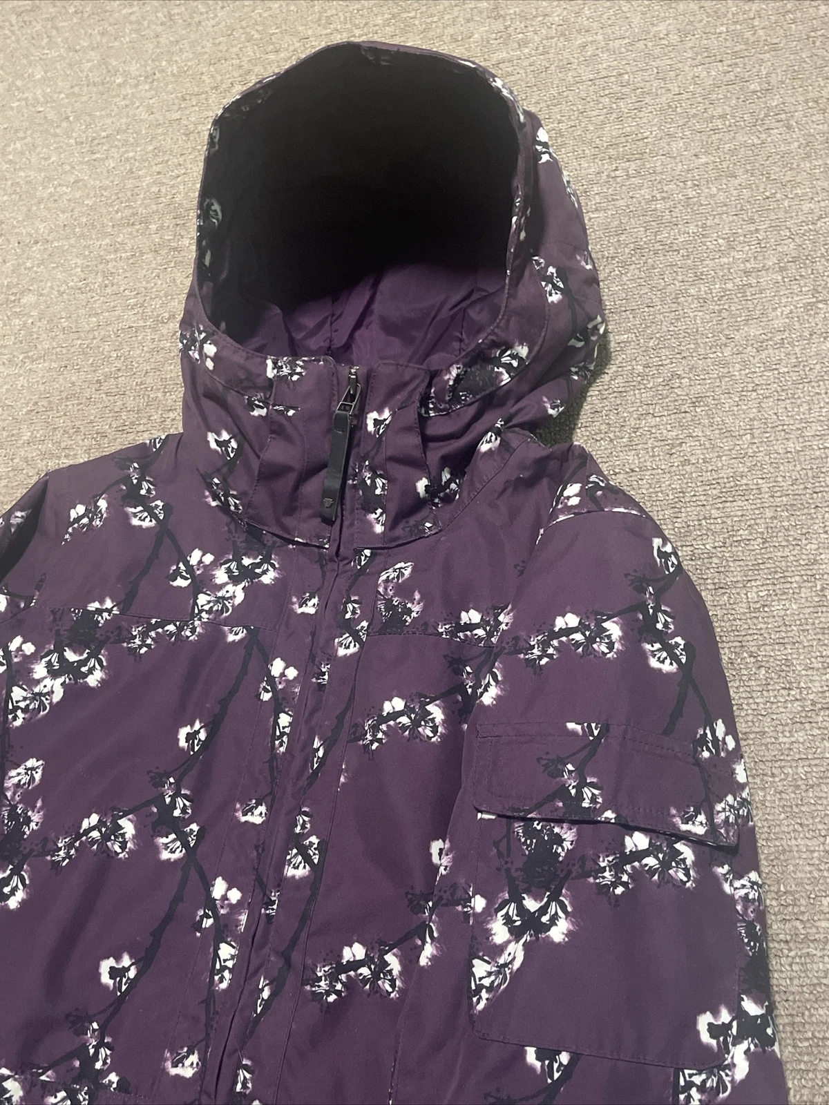 burton collection dryride blossom floral ski snowboard jacket