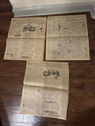 3 1923 Newspapers Warren Harding Dies Calvin Coolidge Made President - Picture 5 of 5