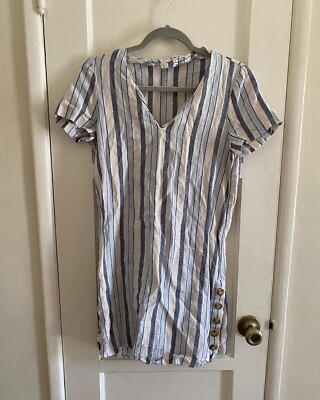 equipment linen dress EVEREVE Women's Cassie Stretch Linen Dress, Size XS, Tan main image 0