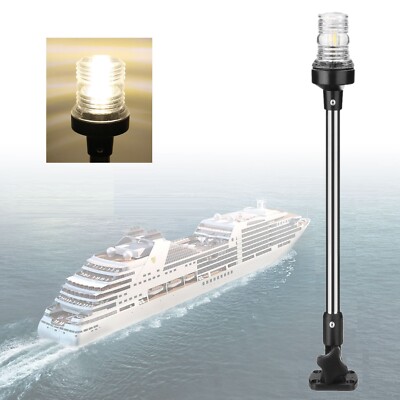 24'' Marine Navigation Anchor Stern Light Boat LED All-Round Pole Lights USA