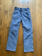 Vintage Wrangler Boy's western Corduroy Jeans Gray Size 6 Slim Made in USA