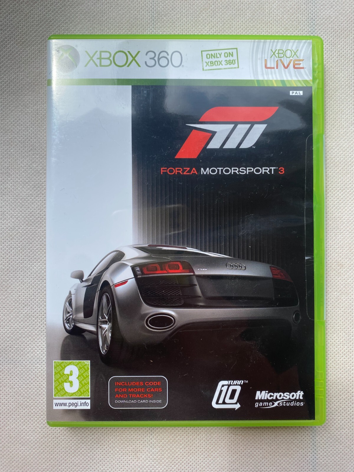 Forza Motorsport 3 inc Valid Cars & Tracks DLC - Xbox 360 UK Excellent Condition