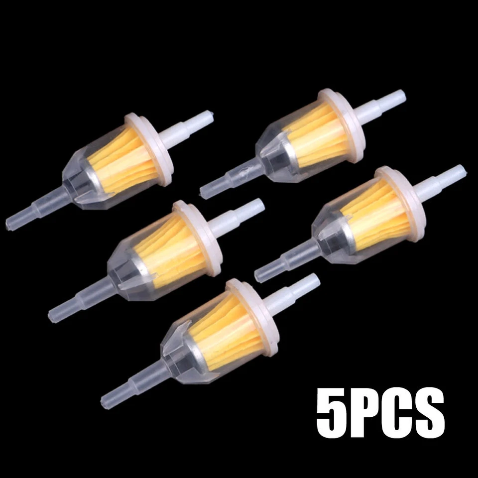5x Inline Gas/fuel Filter 6mm-8mm 1/4" For Small Engine Vehicle Auto Motorcycle - Image 3 of 4