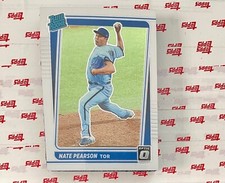 2021 Donruss Optic Nate Pearson Rated Rookie Silver Prizm Toronto Blue Jays