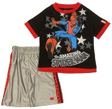Marvel  Toddler Boys' Spiderman T-Shirt  Dazzle Shorts Set  Avengers  Spider-man
