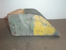 VINTAGE RUSTIC FARMHOUSE METAL AND WOOD SEED FEED HAND SCOOP 8.5" LONG