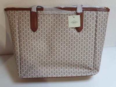 Fossil Tote Sydney Taupe/Tan 45.7 x 14 x 30.5cm (SHB2816939)