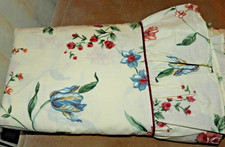 Vintage Croscill Full Size Ruffled Floral Fla...