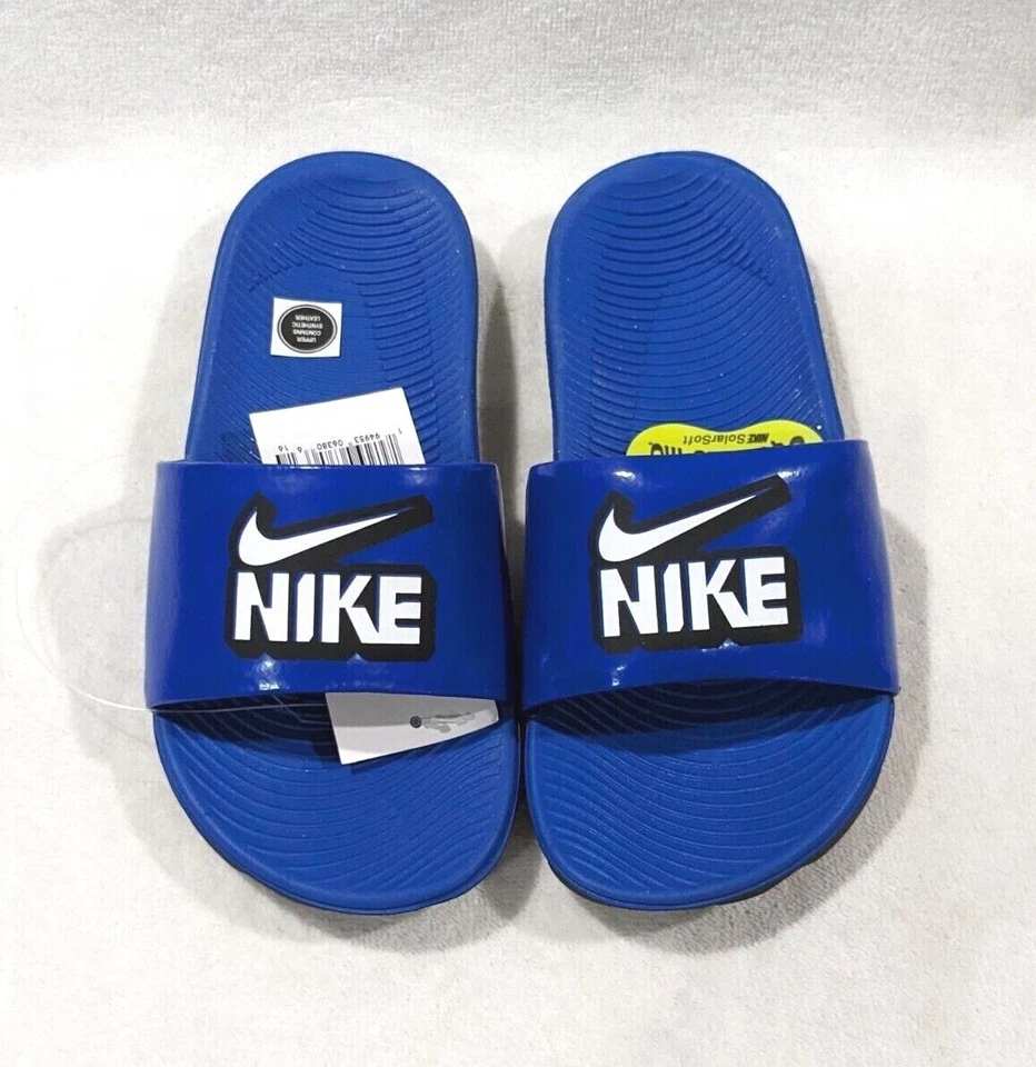 Nike Boy's Kawa Game Royal Blue Slide Sandals (GS/PS)-Asst Sizes NWOB DD3242-400 - Image 3 of 4