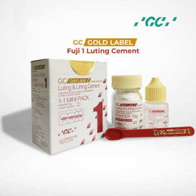 5 X GC 1 Gold Label Mini Pack Self Cure Glass Ionomer Luting