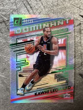 2020-21 Clearly Donruss Dominant Insert KAWHI LEONARD Green 2/25 Jersey #