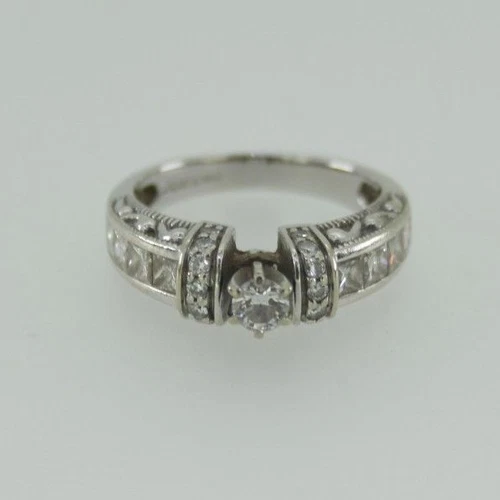 14ct  White Gold - Diamond Engagement Ring