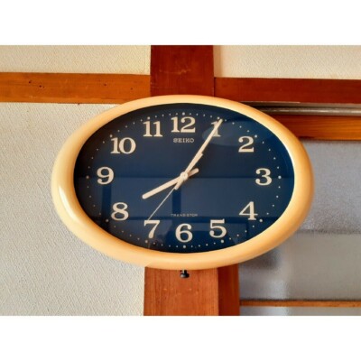 Seiko Wall Clock Transistor Space Age Without Box Used F/S From